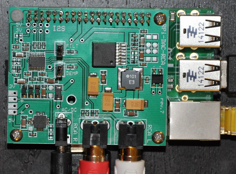 RPi-DAC-RCAplus PCB Short