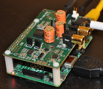 RPi-DAC-RCAplus assembled