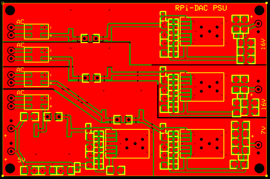RPi-DAC-SPS PCB Top